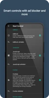 Black Browser android App screenshot 2